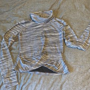 Lululemon long sleeve heather grey turtle neck